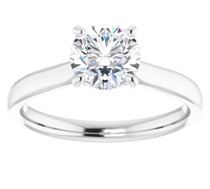 Lab Created Diamond Engagement Ring