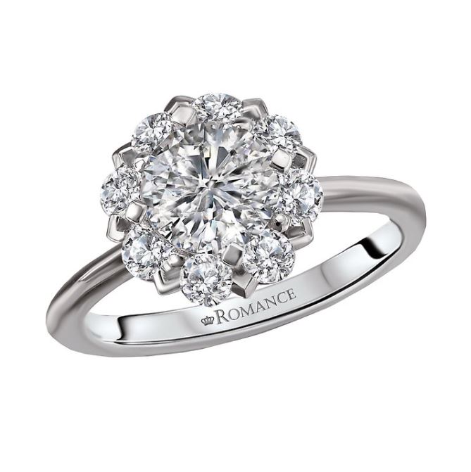 1 Carat Diamond Engagement Ring in Platinum