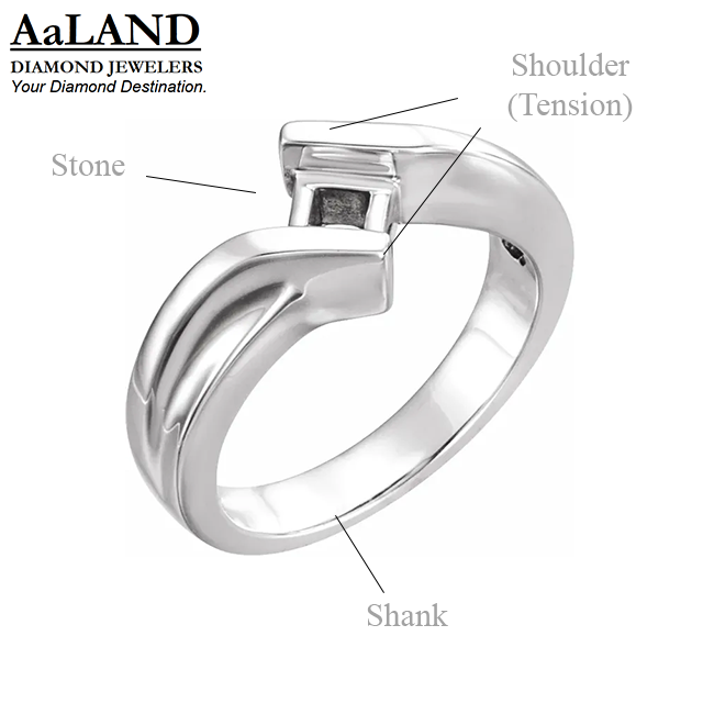 tension style engagement ring