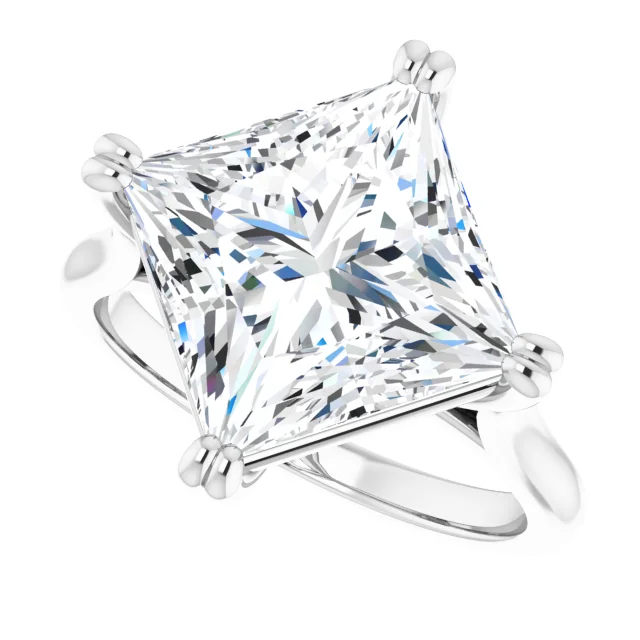 5 carat princess cut diamond engagement ring aaland jewelry store indiana merville chicago