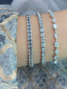 glistening diamond bracelets