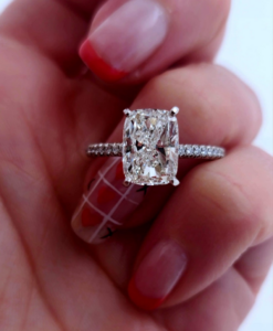 Amal Clooney-inspired diamond ring from AaLAND Diamond Jewelers