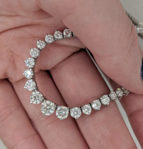 a beautiful diamond bracelet